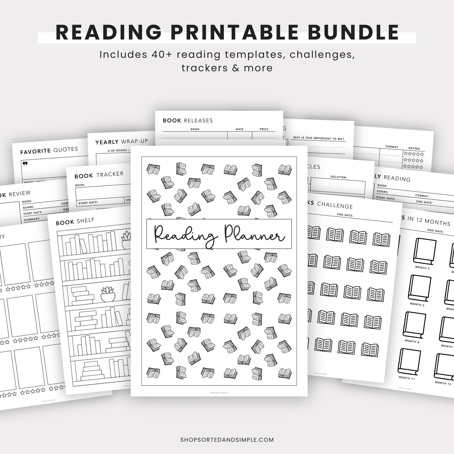 Reading Planner Bundle Printable