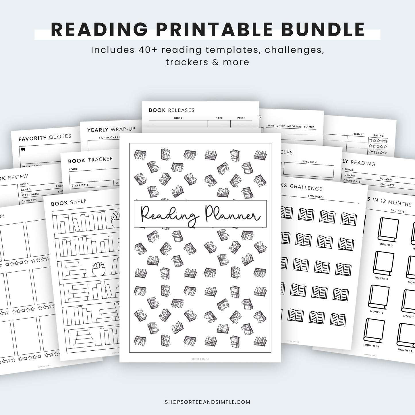 Reading Planner Bundle Printable