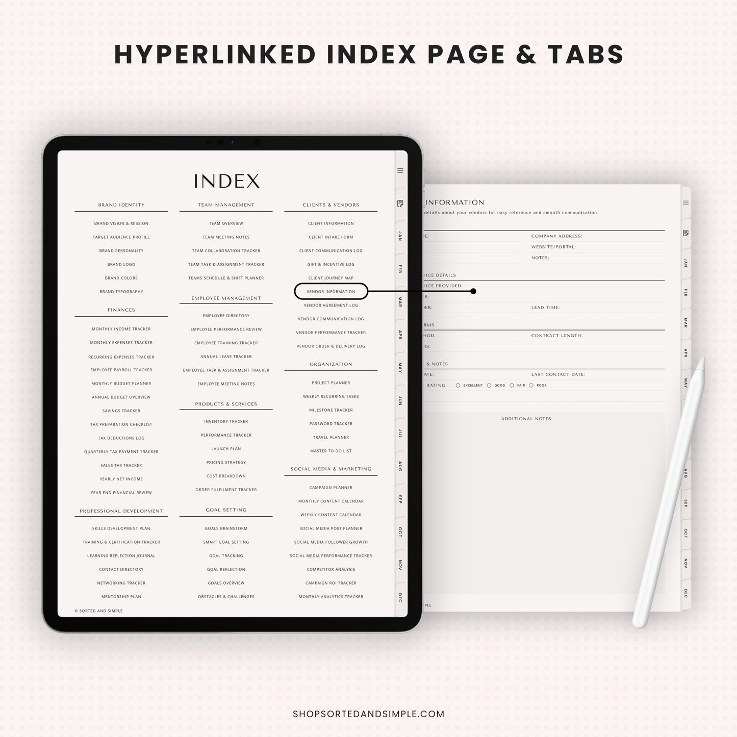 Small Business Digital Planner