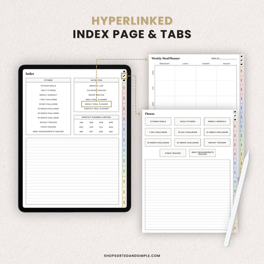 Digital Fitness Planner