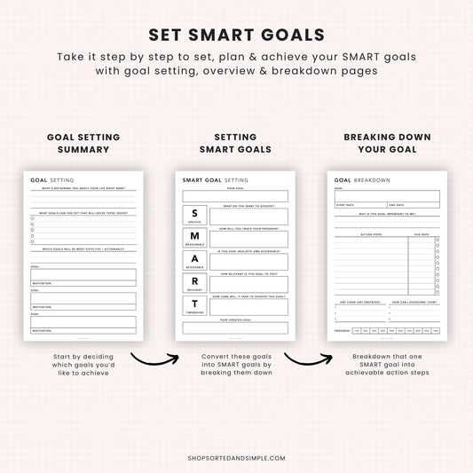Goal Planner Bundle Printable