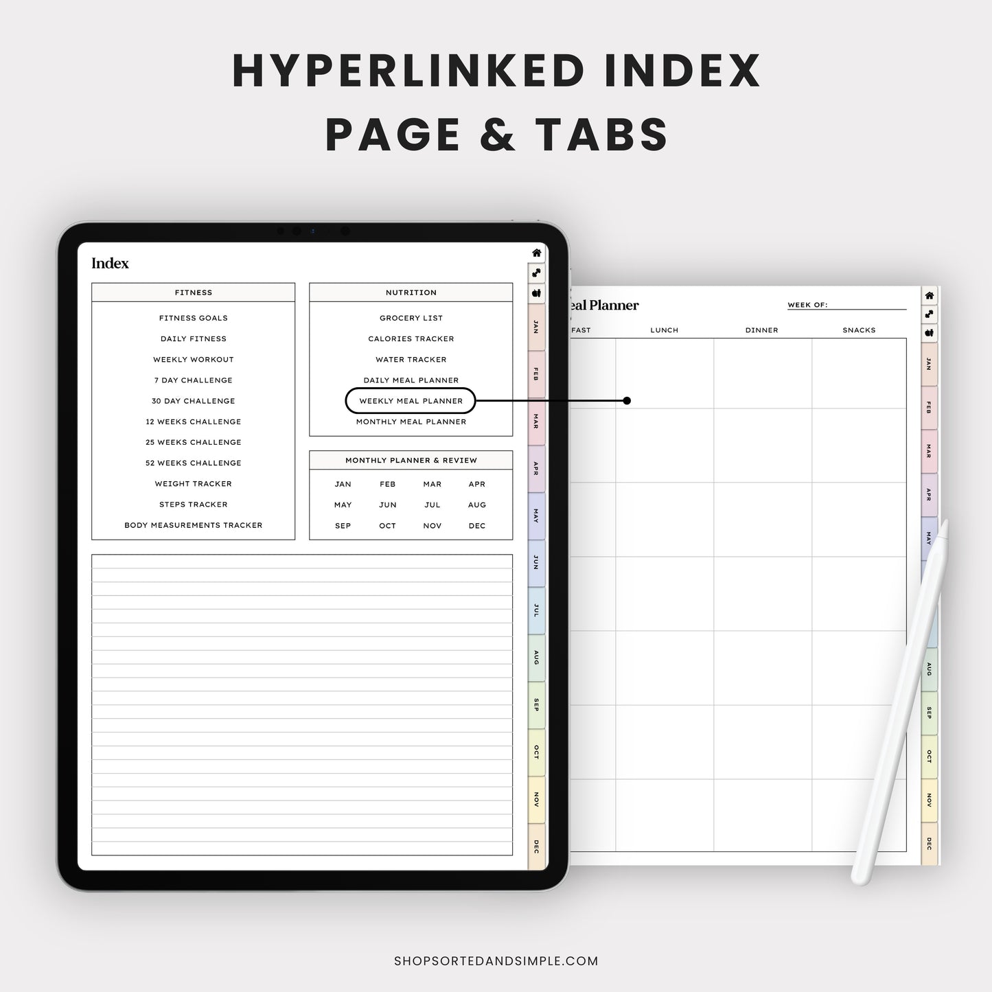 Digital Fitness Planner