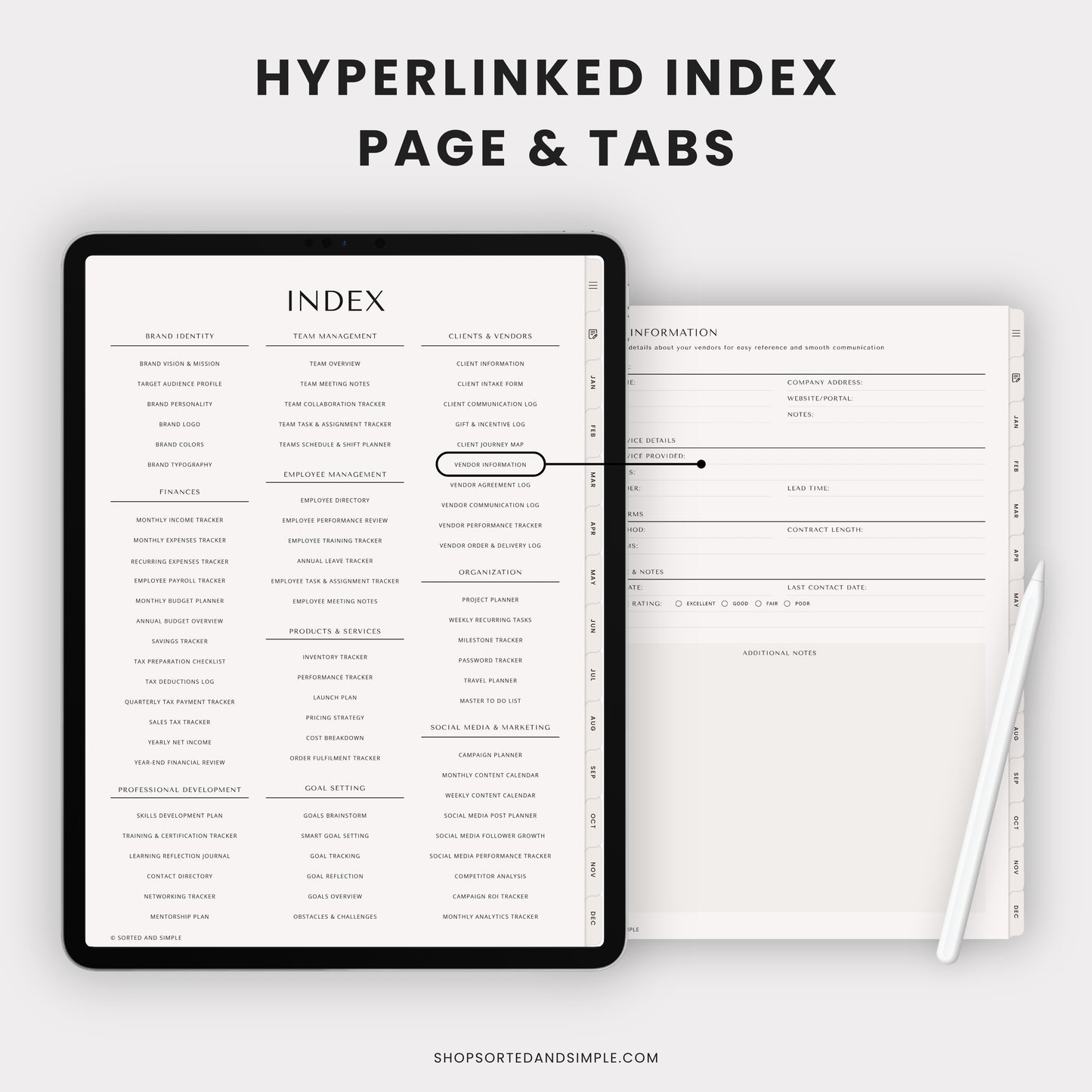 Small Business Digital Planner