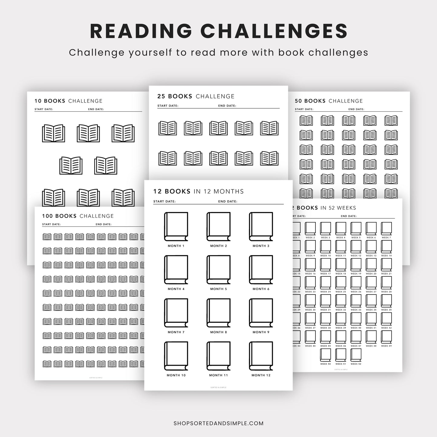 Reading Planner Bundle Printable