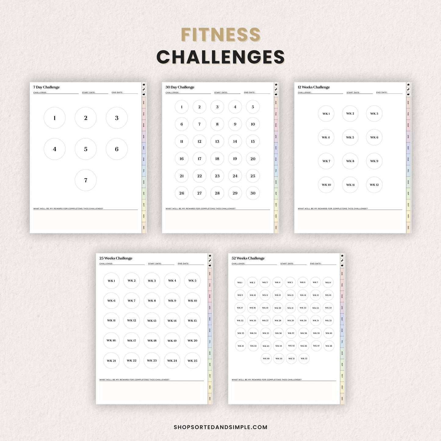 Digital Fitness Planner