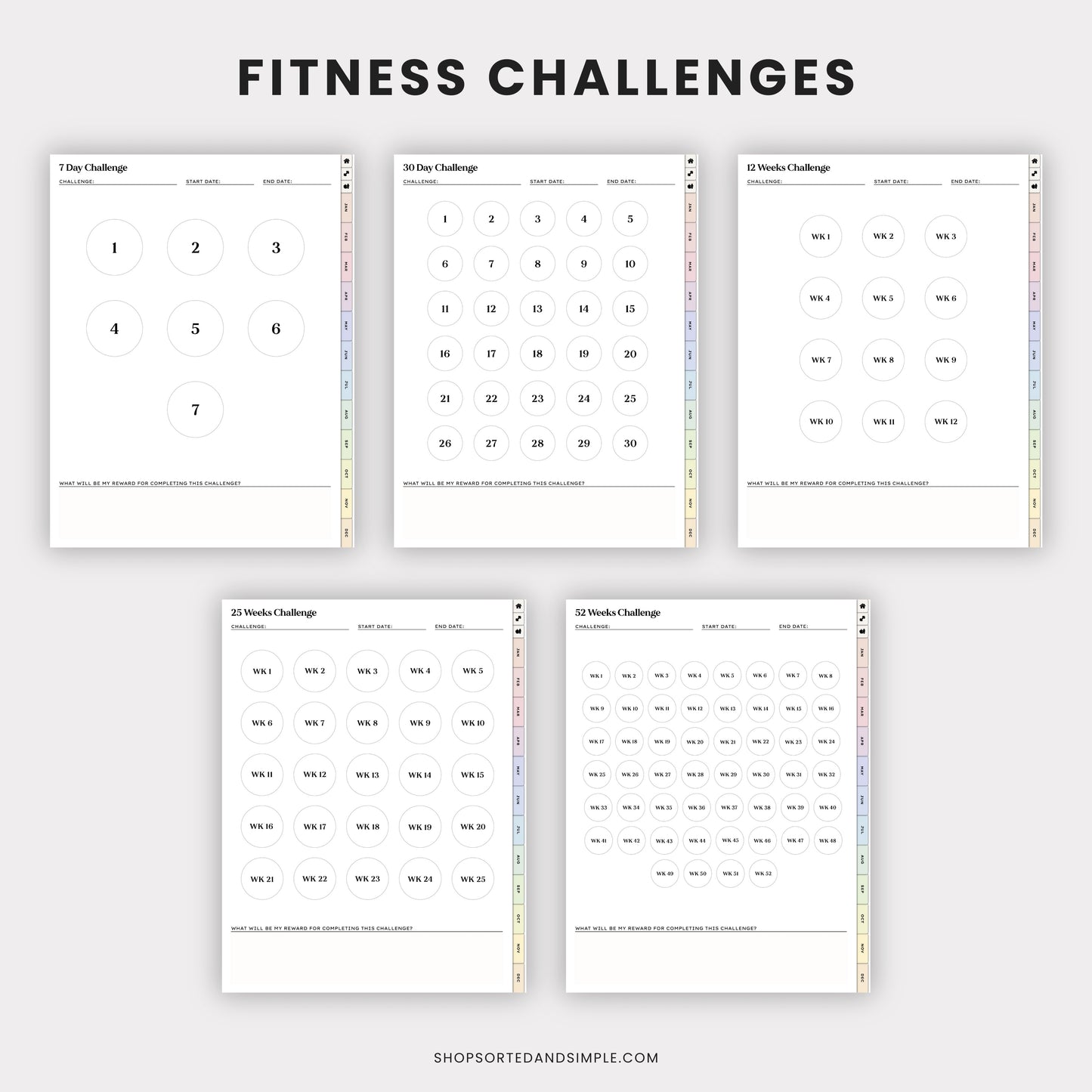 Digital Fitness Planner