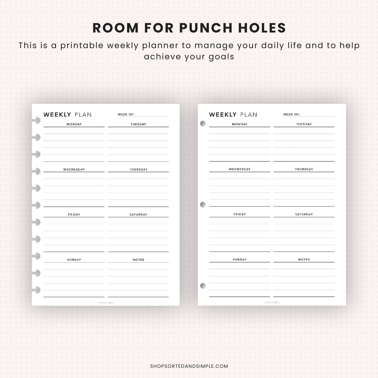 Weekly Planner Printable