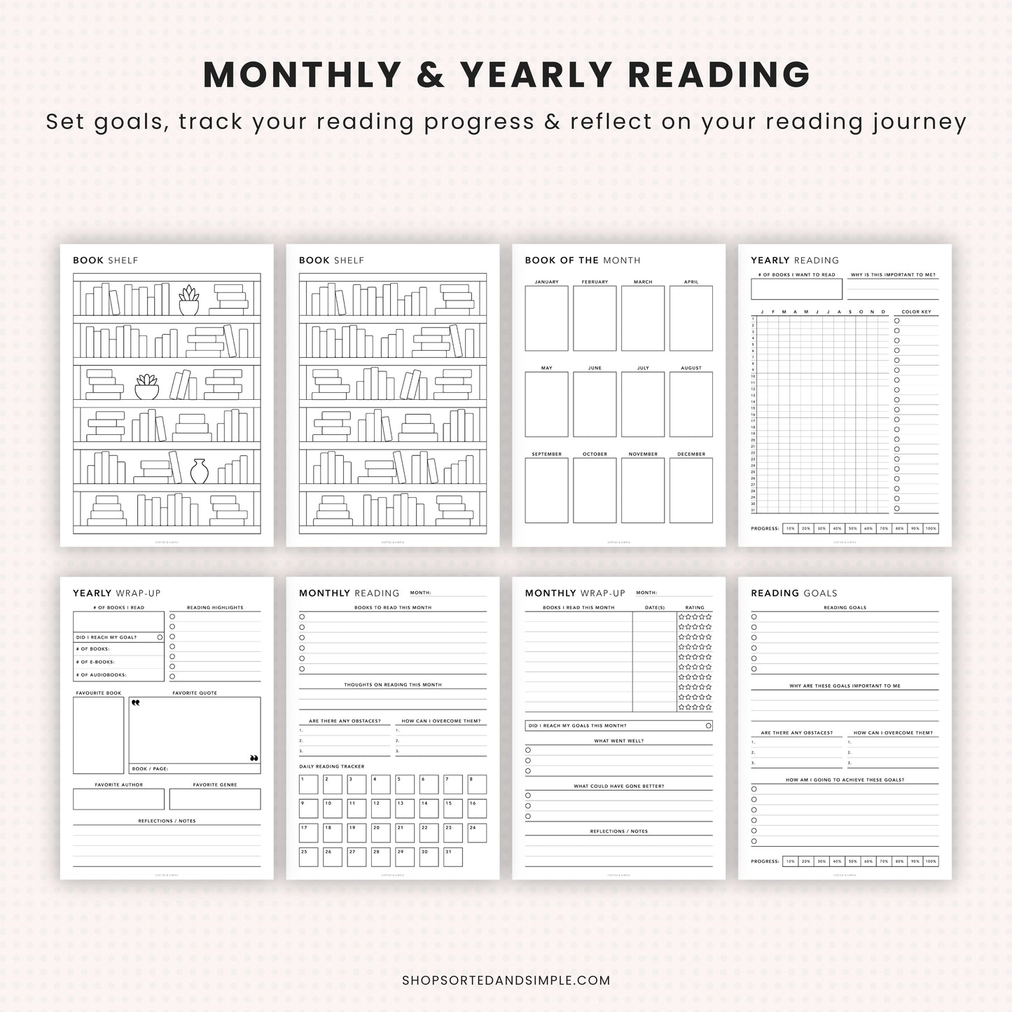 Reading Planner Bundle Printable