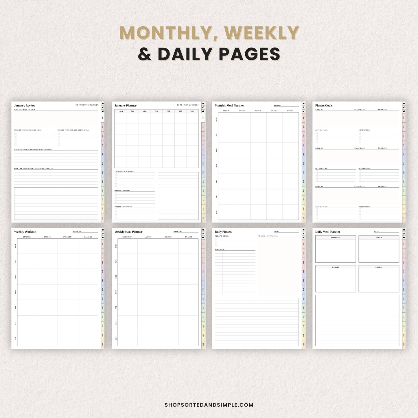 Digital Fitness Planner
