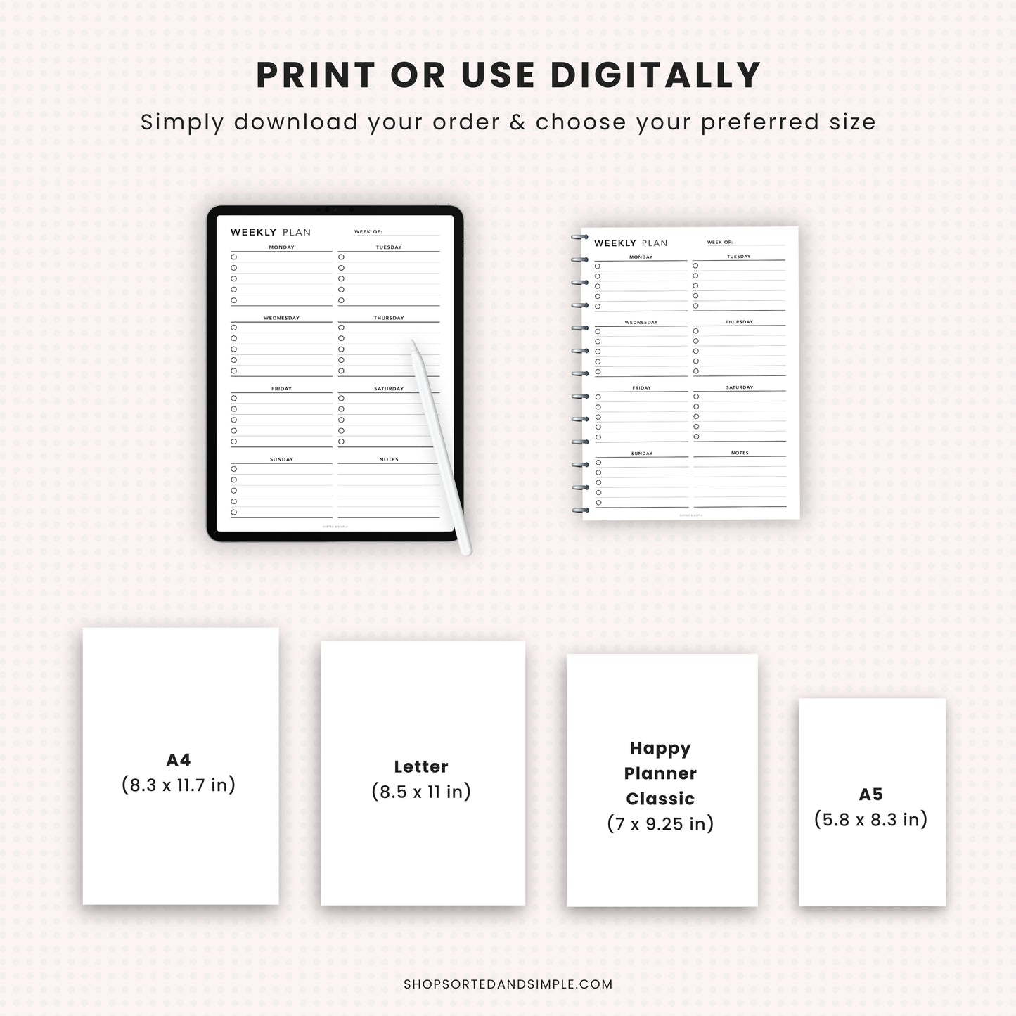 Weekly Planner Printable
