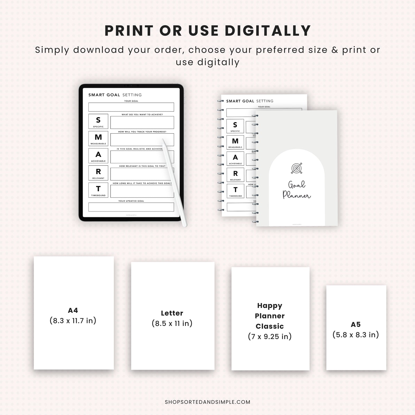 Goal Planner Bundle Printable