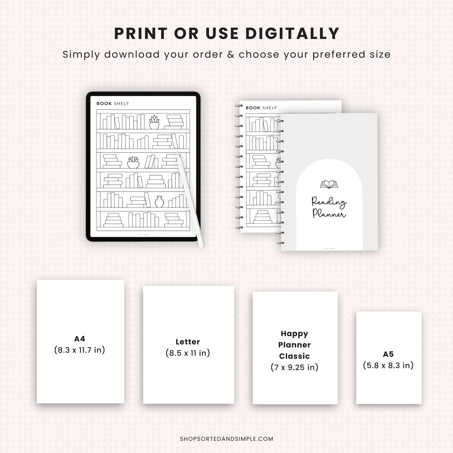 Reading Planner Bundle Printable