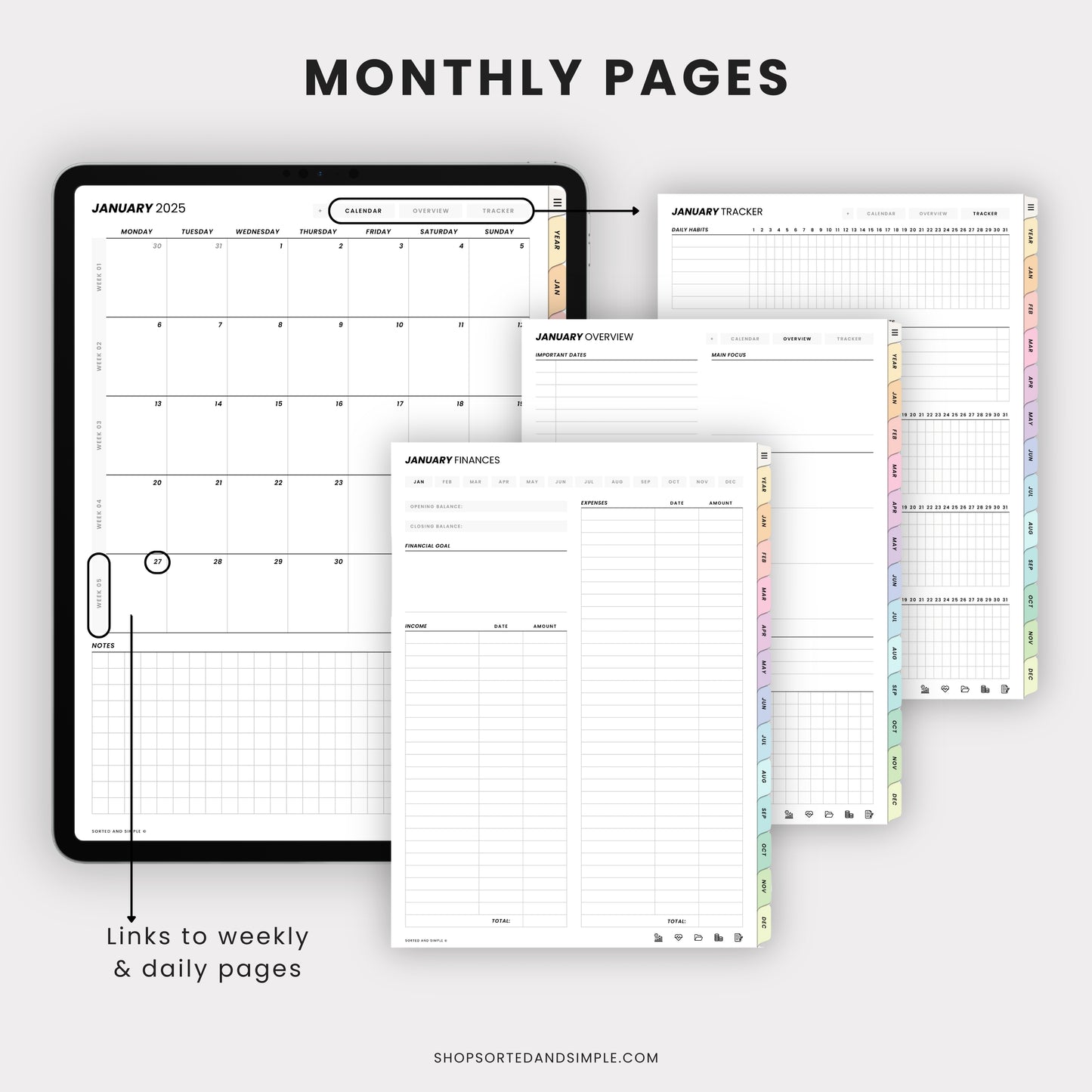 2025 All In One Digital Planner