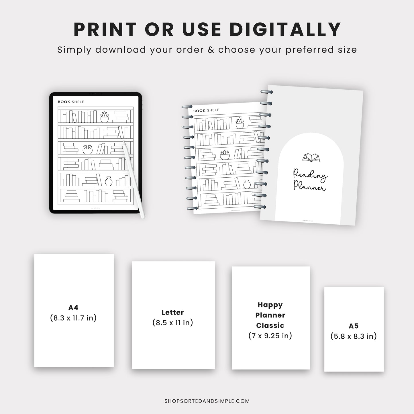 Reading Planner Bundle Printable