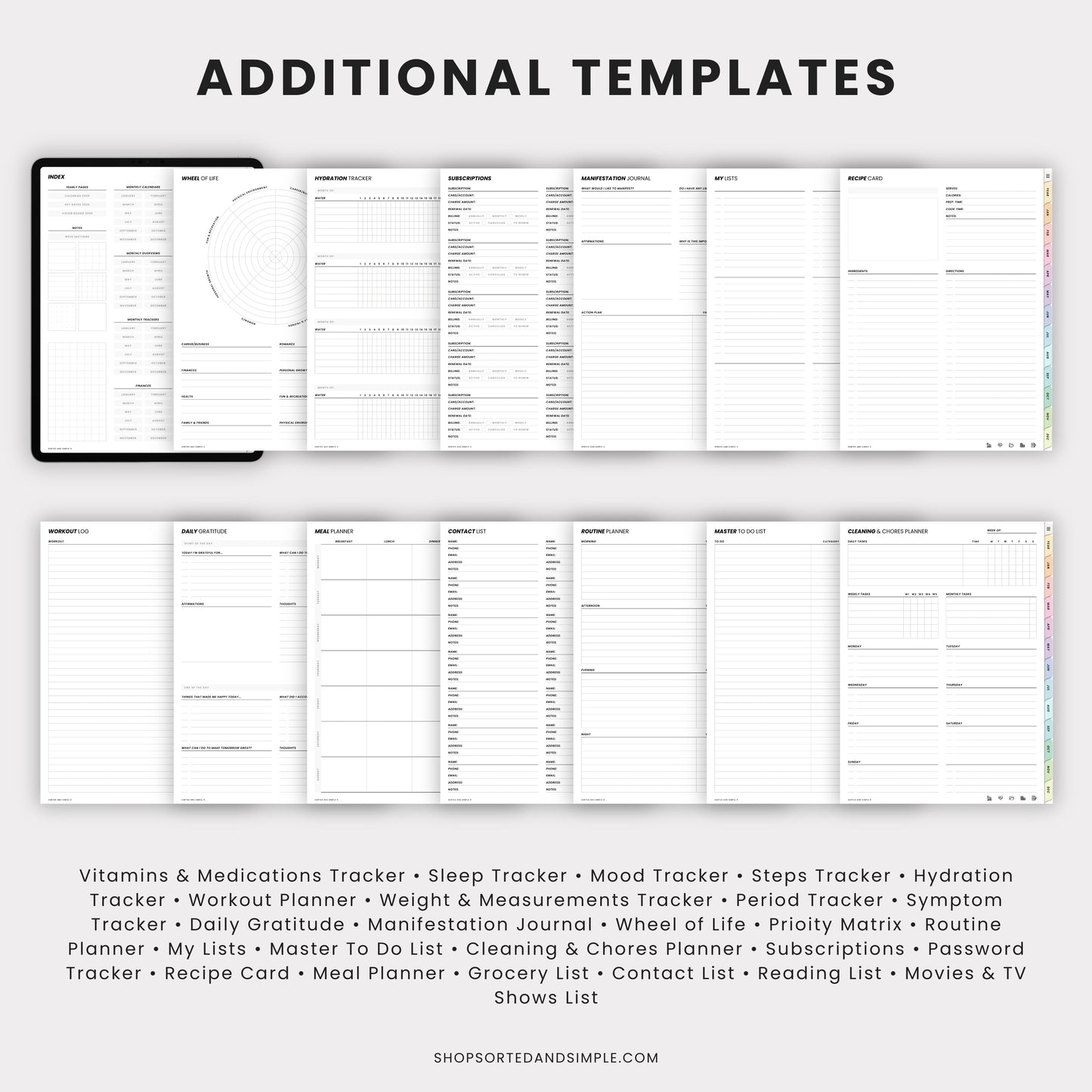 2025 All In One Digital Planner