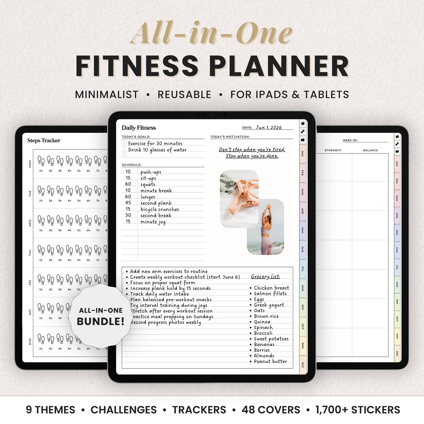 Digital Fitness Planner