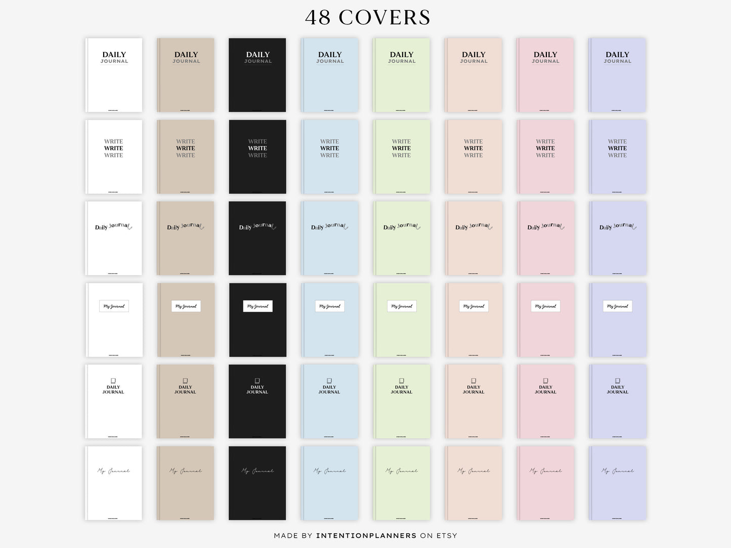 The cover displays the title 'Daily Journal' in elegant typography.