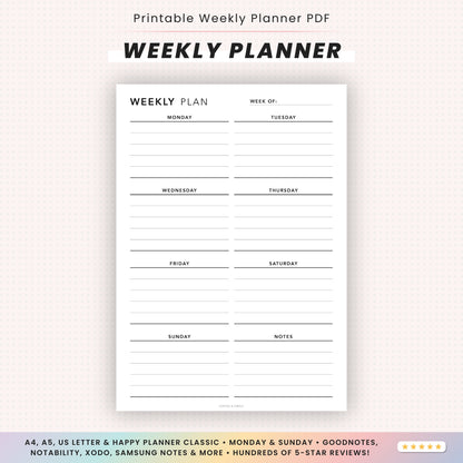 Weekly Planner Printable