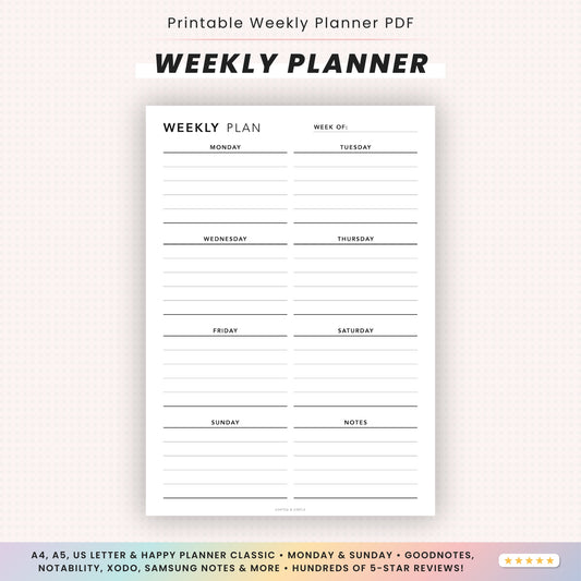Weekly Planner Printable