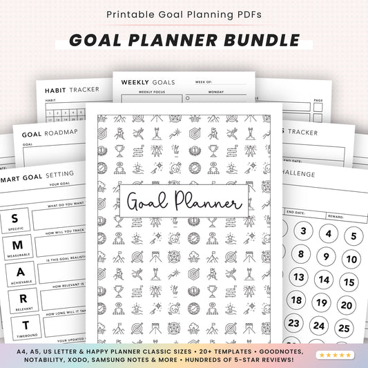 Goal Planner Bundle Printable