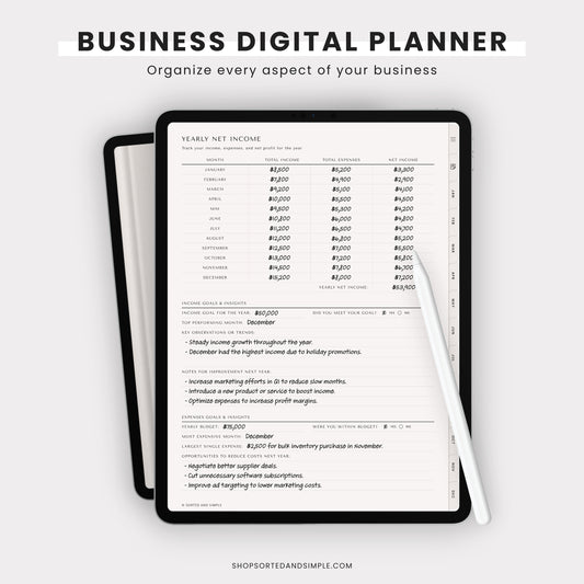 Small Business Digital Planner