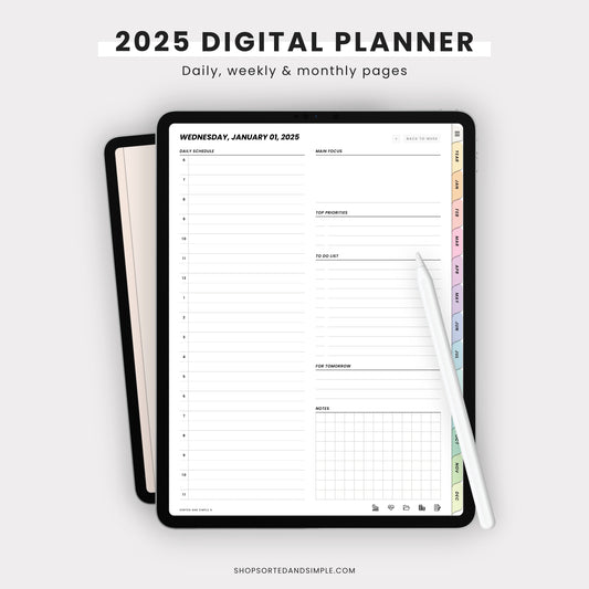 2025 All In One Digital Planner