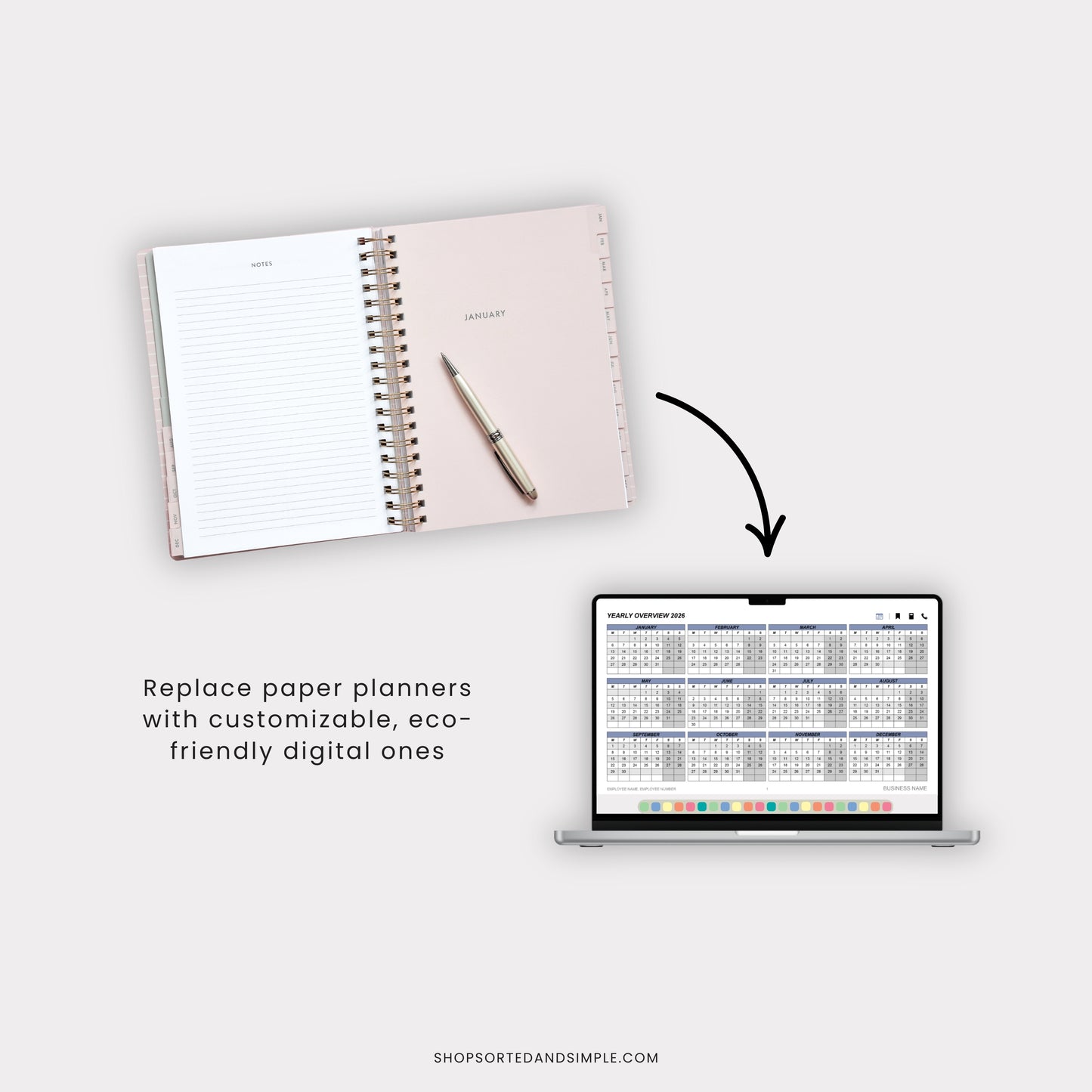 Custom Corporate Digital Planners for 2026