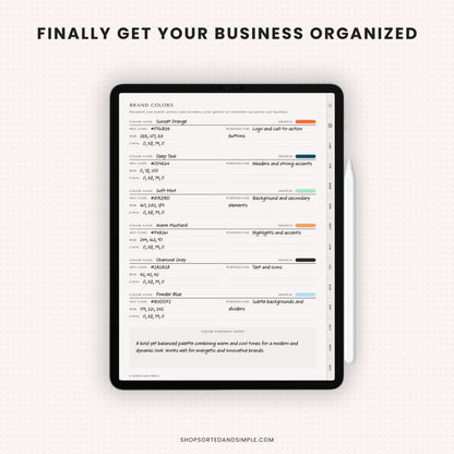Small Business Digital Planner