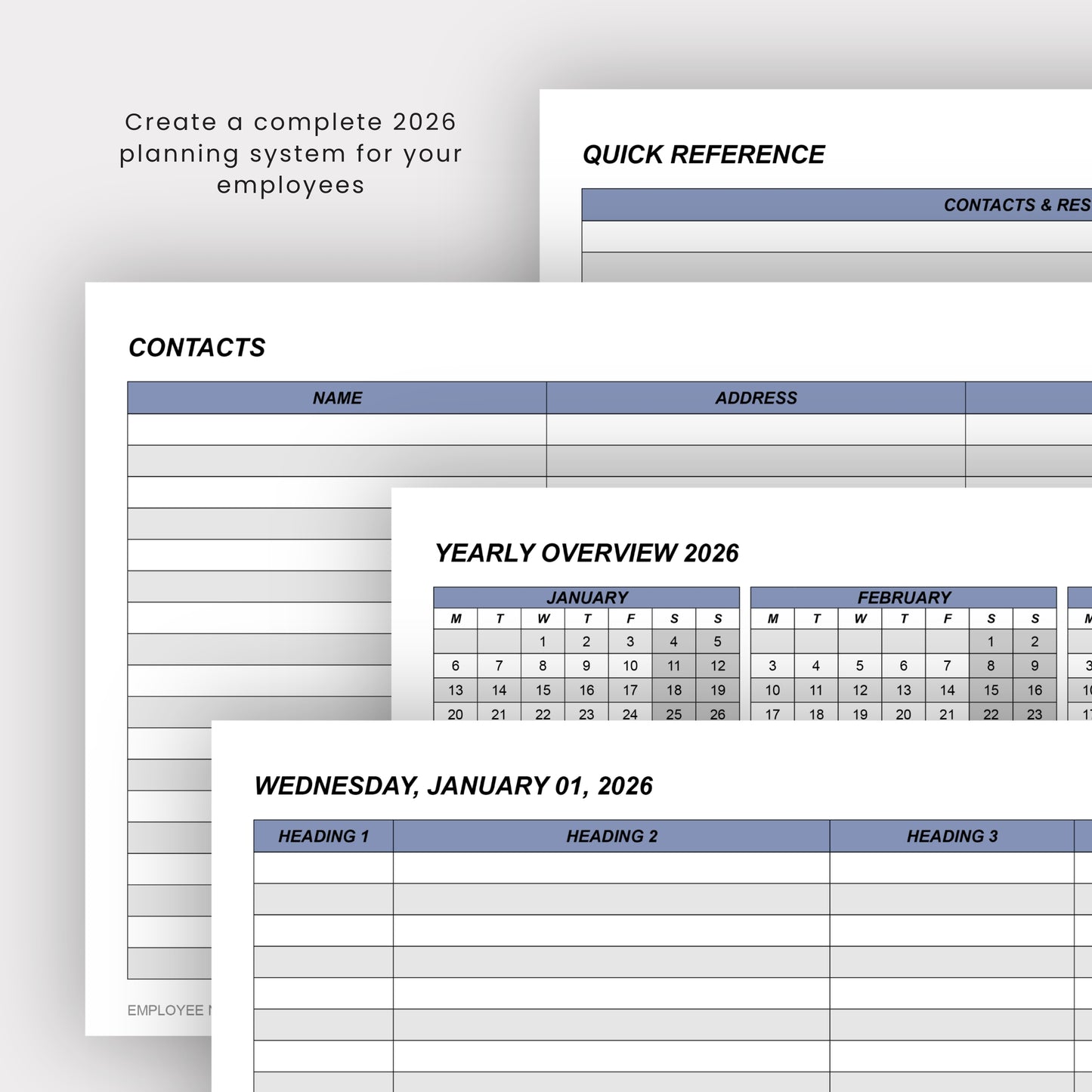 Custom Corporate Digital Planners for 2026