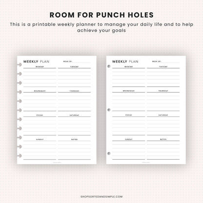 Weekly Planner Printable