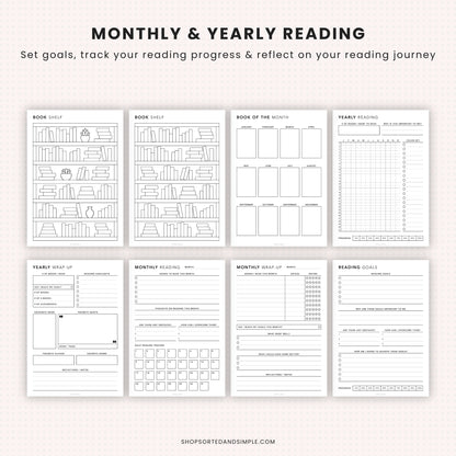 Reading Planner Bundle Printable