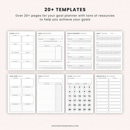 Goal Planner Bundle Printable