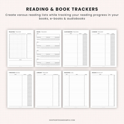 Reading Planner Bundle Printable
