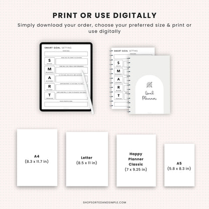 Goal Planner Bundle Printable