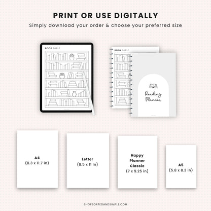 Reading Planner Bundle Printable