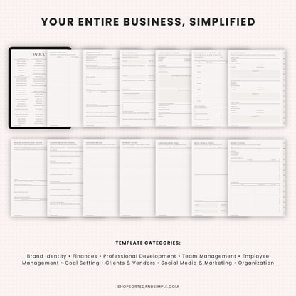 Small Business Digital Planner