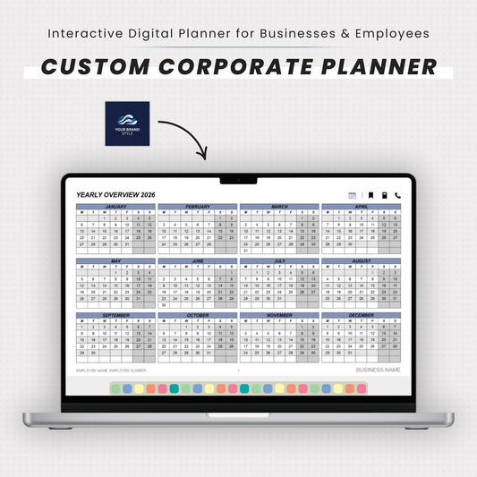 Custom Corporate Digital Planners for 2026