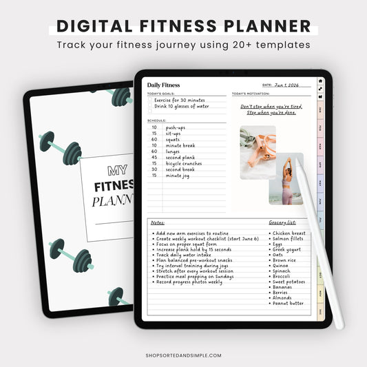 Digital Fitness Planner