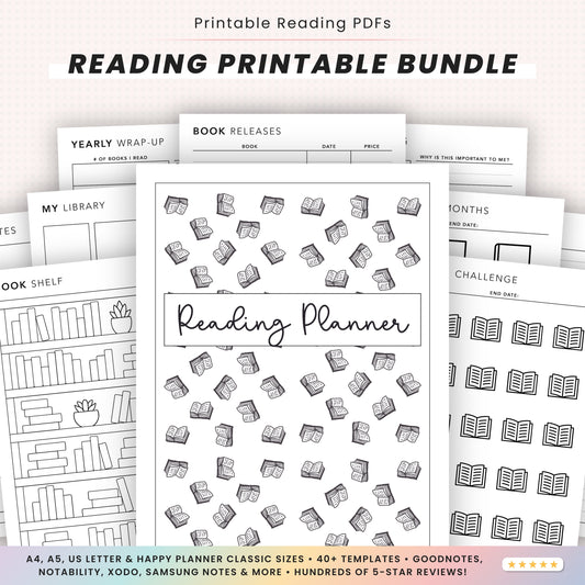 Reading Planner Bundle Printable