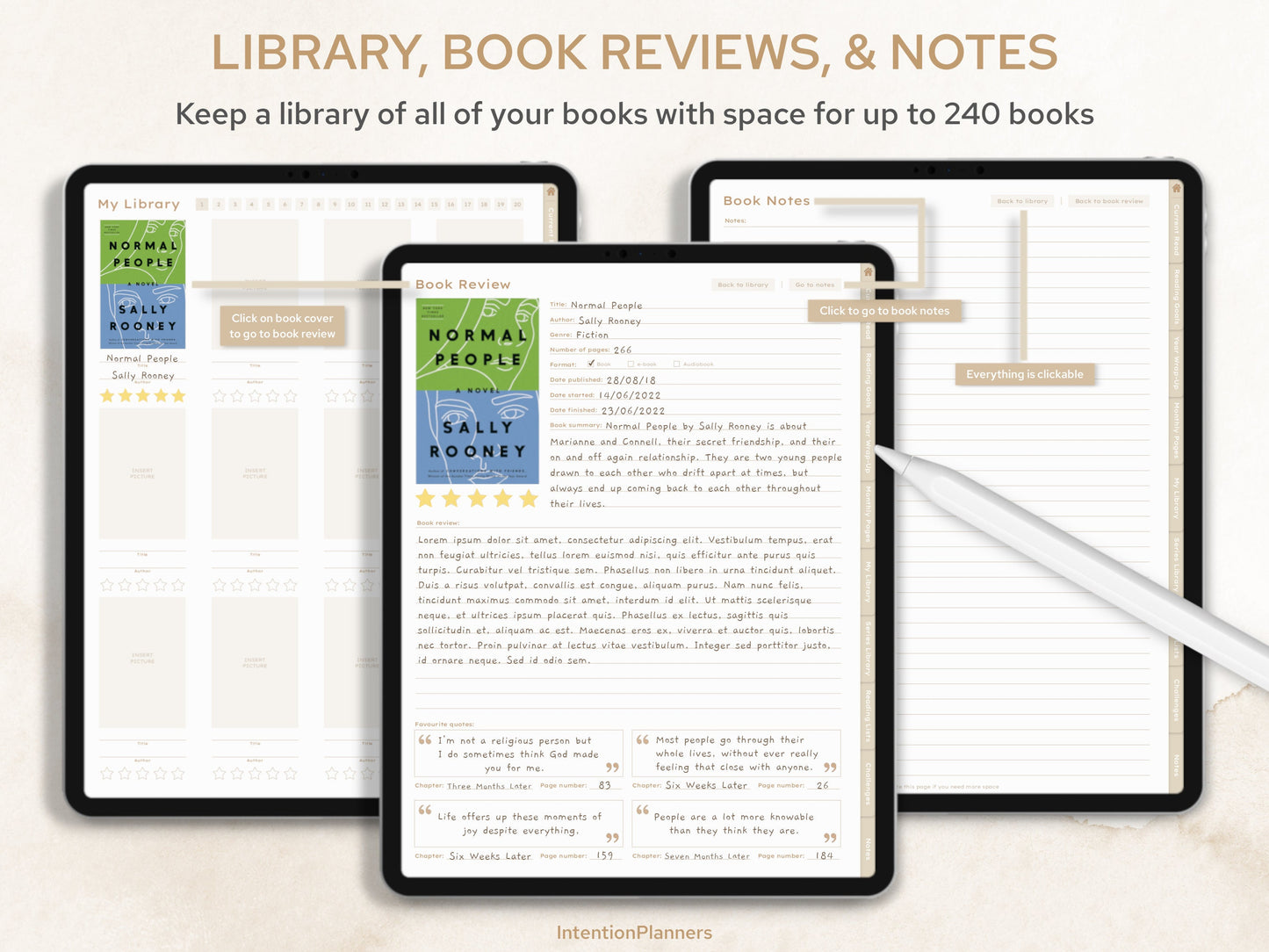 The layout is clean and user-friendly, with options for adding book cover images, rating books, and writing personalized notes.