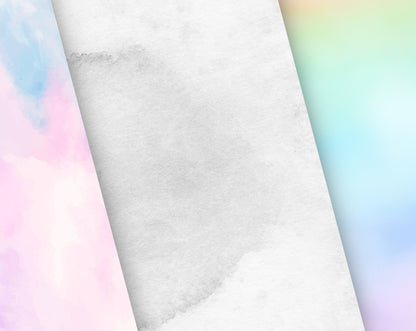 Watercolor Textures Digital Backgrounds