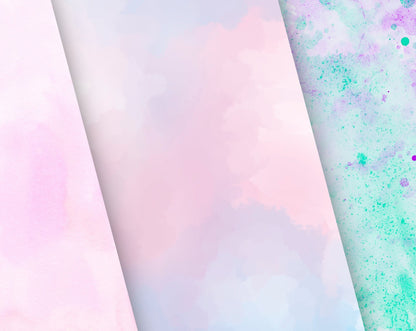 Watercolor Textures Digital Backgrounds
