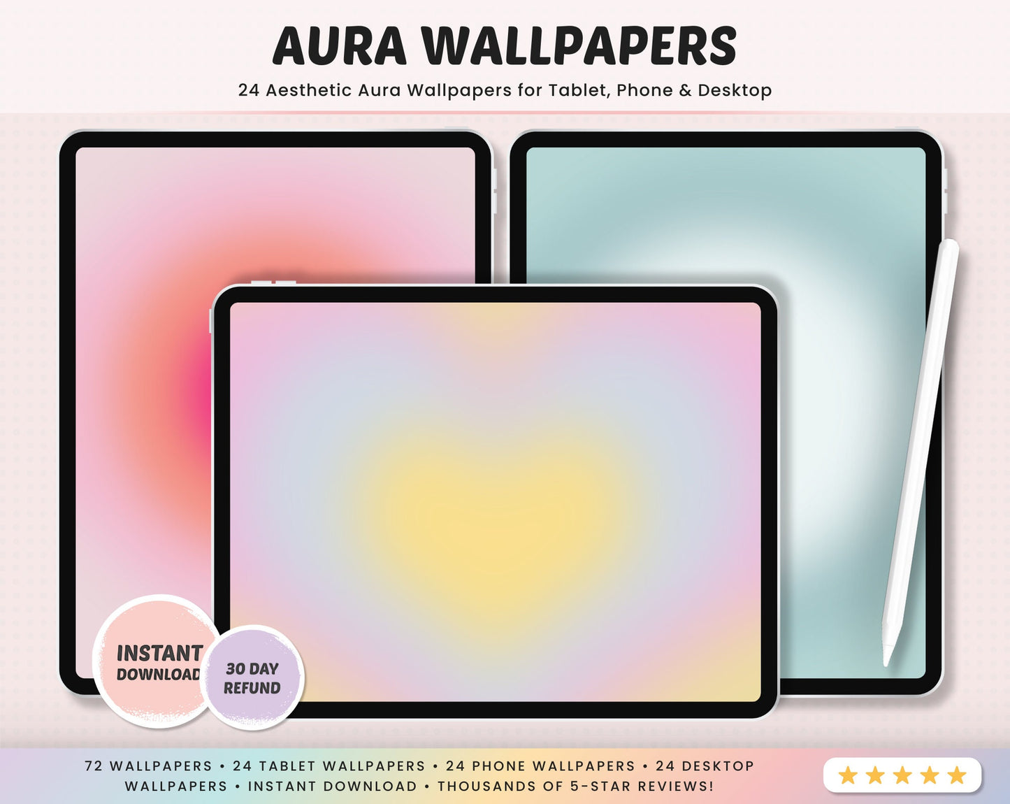 Aura Wallpapers for iPad, iPhone, and Desktop