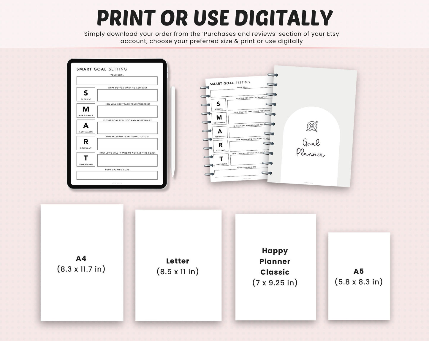 Goal Planner Bundle Printable