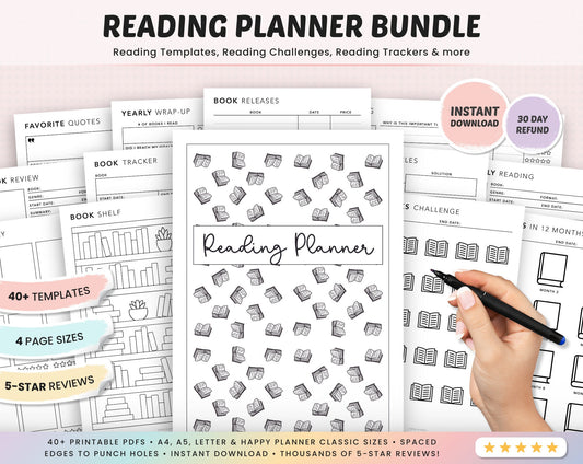 Reading Planner Bundle Printable