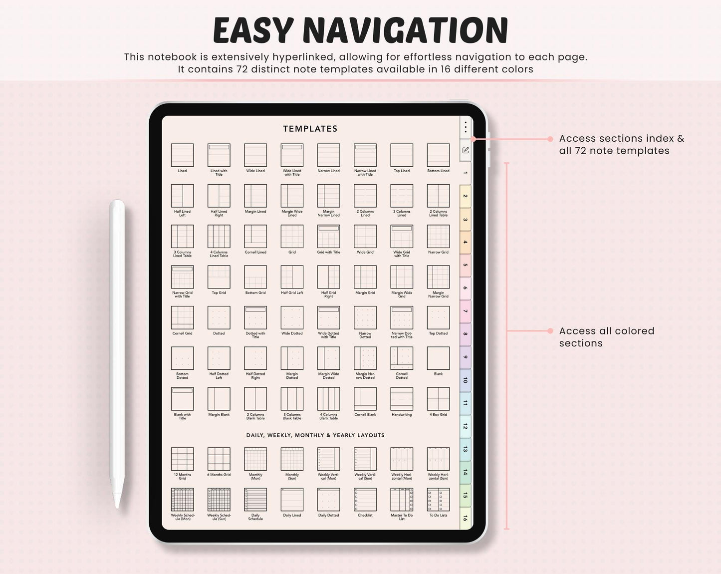 The image shows the easy navigation.