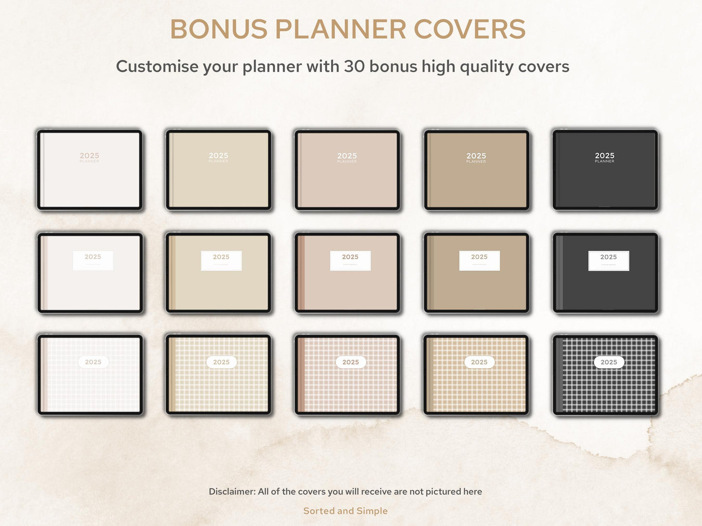 2025 All In One Minimalist Digital Planner