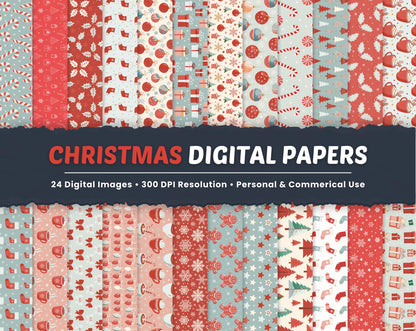 Christmas Digital Backgrounds