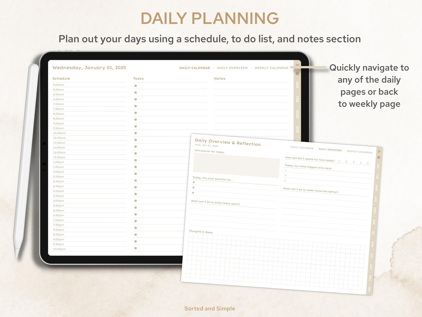 2025 All In One Minimalist Digital Planner