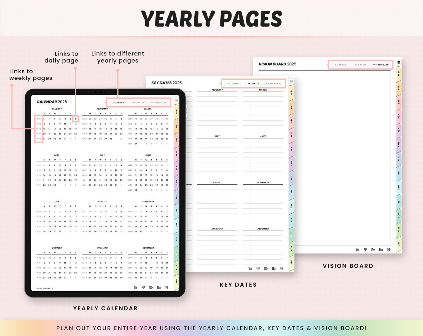 2025 All In One Digital Planner